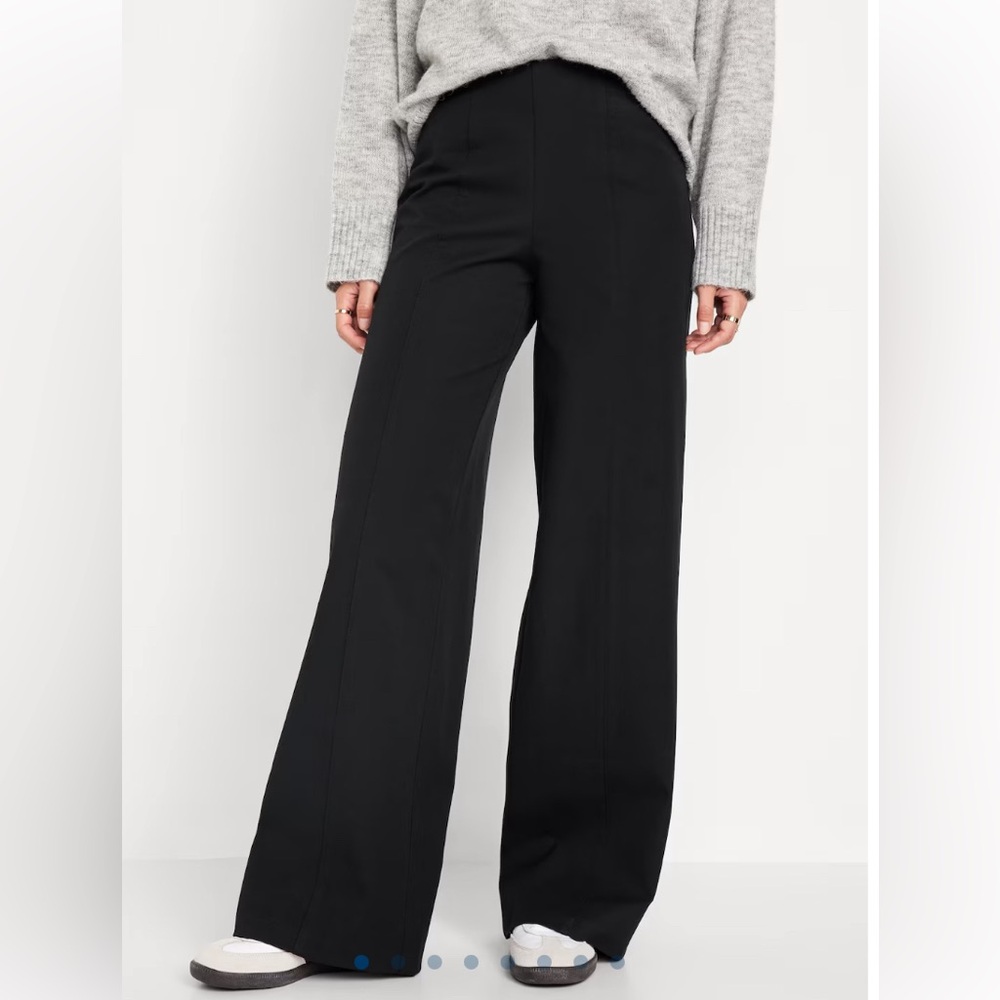 Old Navy high-waisted pull-on Pixie wide-leg pants, size small petite